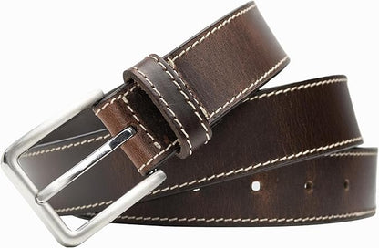 Slick City Belt - Genuine Full Grain Leather with Nickel Free Buckle