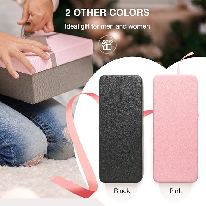 Marvolia Glasses Case Hard Shell Square Large Eyeglasses Case PU Leather Protective Case for Sunglasses Eyeglasses