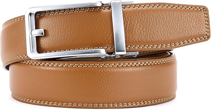 CHAOREN Click Belts for Men - Mens Ratchet Belt 1 3/8" for Dress Pants - Perfect Companion to Men's Oxfords