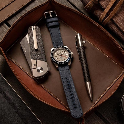 Archer Watch Straps - Canvas Quick Release Watch Bands (Navy Blue, 20mm)