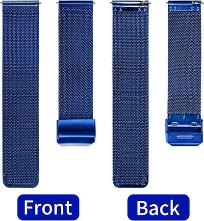 TStrap Mesh Watch Band Metal - Black Quick Release Watch Bands for Men Women - Stainless Steel Smart Watches Strap Bracelet Replacement - 10mm 12mm 14mm 16mm 18mm 20mm 22mm