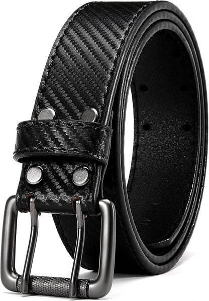 CHAOREN Work Belts for Men Heavy Duty - 1.5" Full Grain Leather Belt Casual - Fully Adjustable, Double Prong