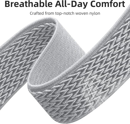 GEAK Quick Release Strap Compatible with Garmin Venu 3S/ Venu 2S Watch Band, 18mm Watch Band Soft Nylon Breathable Sport Strap for Venu 4 41mm/Vivoactive 4S Watch Band/Forerunner 265s/255s Men Women