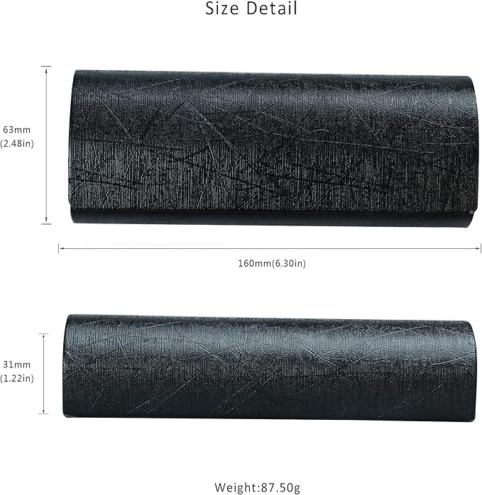 LifeArt Eyeglass Case Hard Shell, Portable Sunglass Case for Women and Men, fashionable PU Leather Eyeglass Case, Lightweight