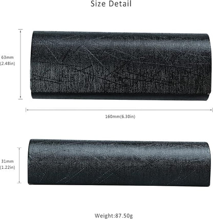LifeArt Eyeglass Case Hard Shell, Portable Sunglass Case for Women and Men, fashionable PU Leather Eyeglass Case, Lightweight