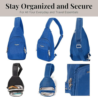 Baggallini womens Securtex Anti-theft Daytripper Sling