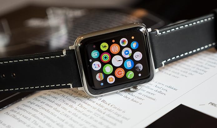 BARTON WATCH BANDS - Top Grain Leather Watch Bands Compatible with Apple Watch Models - 1, 2, 3, 4, 5, 6, 7, 8, 9, 10, SE, Ultra & Ultra 2