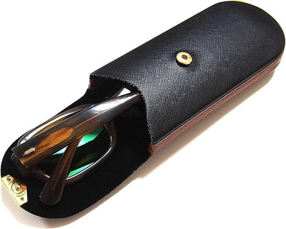M-world Slim, Light, semi- Hard, Eye Glasses Case (Black)