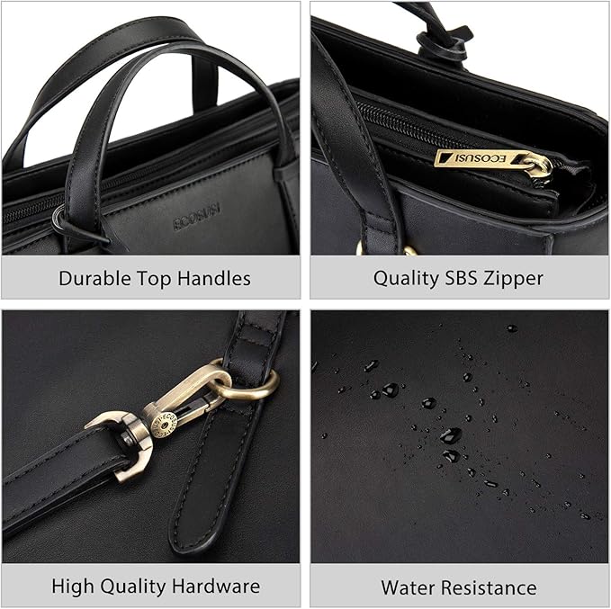 ECOSUSI Tote Bag Convertible Backpack for Women Vegan Leather Handbag Multifuction Shoulder Bag