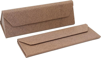 Real Sic Glasses Case for Men and Women - Magnetic Folding Hard Shell Sunglass Holder - Inspired by Solid Color