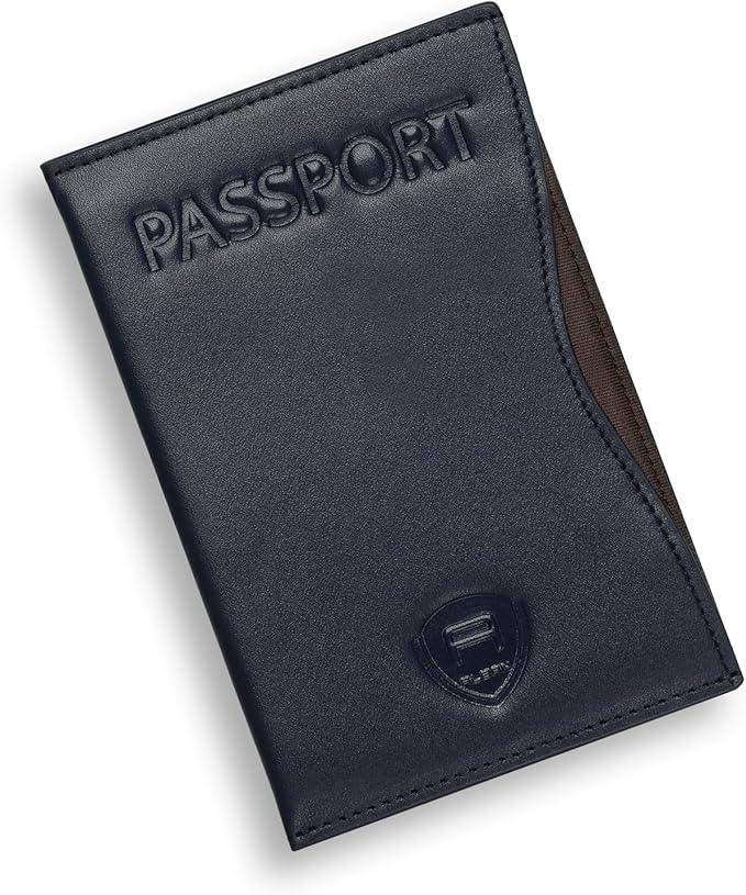 Alban RFID Passport Holder Women Men RFID Blocking Travel Passport Wallet Case Genuine Leather Passport Cover porta pasaporte