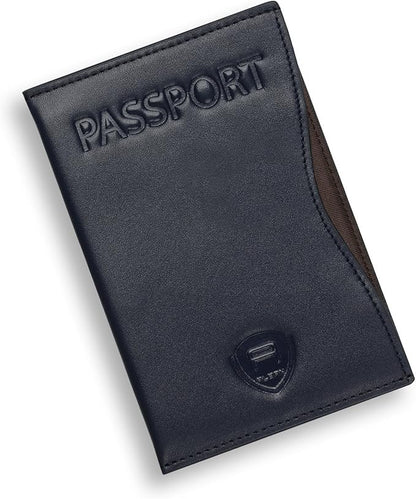 Alban RFID Passport Holder Women Men RFID Blocking Travel Passport Wallet Case Genuine Leather Passport Cover porta pasaporte