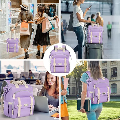 FALANKO Laptop backpack for Women, Computer Backpack Fits 15.6Inch Laptop with RFID Water Resistant Teacher work nurse Doctor