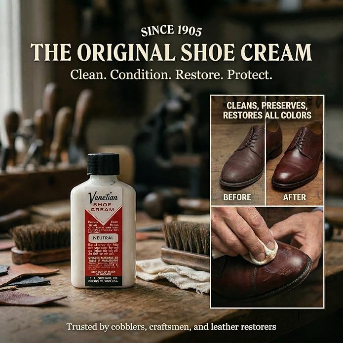 Venetian Shoe Cream, 3 Ounces, Neutral