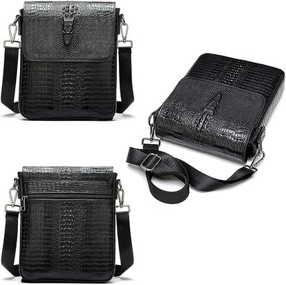Mens Crossbody Bag, Leather Messenger Shoulder Bag for Women Men Purse Travel Work Business | Leather, Messenger, Purse, Travel, Work, Business