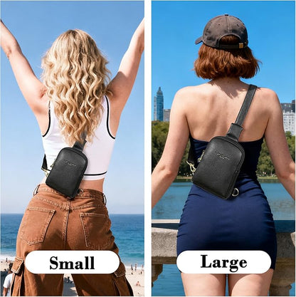 INICAT Small Sling Bag for Women Everyday & Travel Crossbody Bags Lightweight Cross Body Purses Vegan Leather