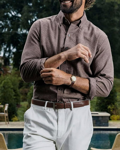 CHAOREN Mens Belt Leather - 1 3/8" Dress Belts for Men - Considerate Gift for Work Business Casual Jeans