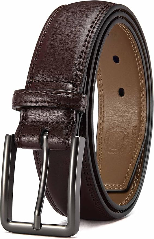 CHAOREN Mens Belt Leather - 1 3/8" Dress Belts for Men - Considerate Gift for Work Business Casual Jeans