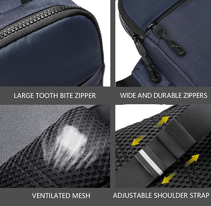 higouta Mini Sling Bag for Men Women, Small Crossbody Casual Utility Chest Phone Bag for Travel Workout