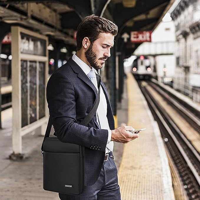 OSOCE Messenger Bag Crossbody Shoulder Bag for Men | Slim Business Design, Lightweight Commuter