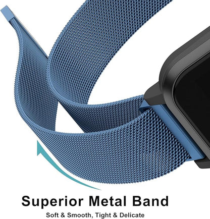 Vanjua 18mm 19mm 20mm 22mm Watch Band Quick Release Replacement Wristbands, Stainless Steel Metal Mesh Loop Adjustable Magnetic Replacement Straps Bands for Men Women