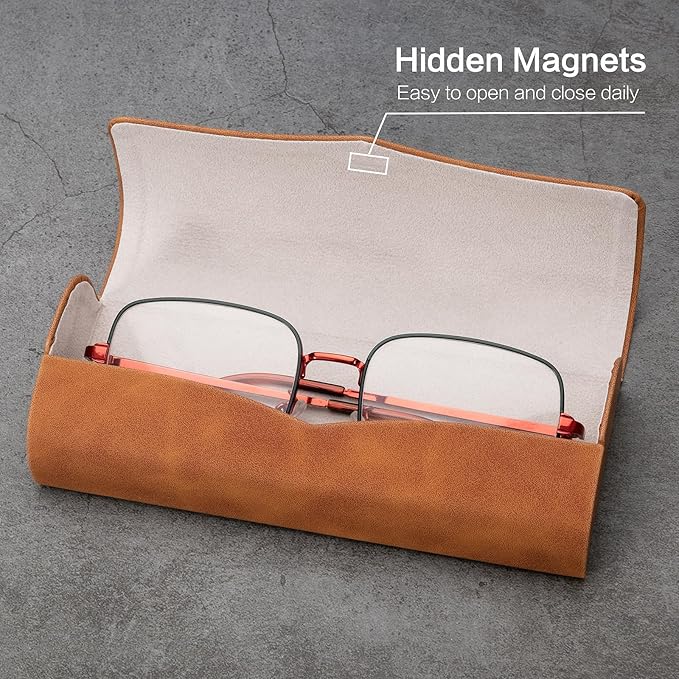 Vemiss Hard Shell Eyeglass Cases, Lightweight Portable Glasses Case for Women Men