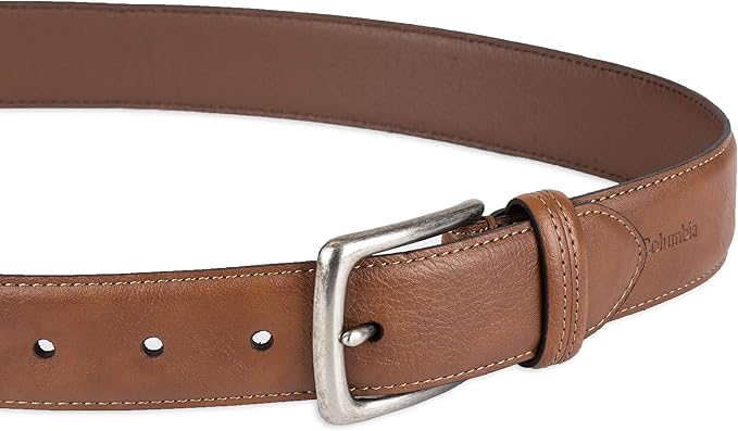 Columbia Men's Casual Everyday Leather Belt – Jeans, Chinos and Daily Wear