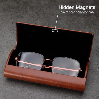 Vemiss Hard Shell Eyeglass Cases, Lightweight Portable Glasses Case for Women Men