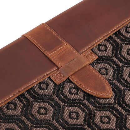 LONDO Leather Sleeve Compatible with MacBook Pro 14 & Air 13-13.3 Inch (M5, M4, M3, M2, M1, Pro, Max) & iPad Pro 12.9, Premium Top Grain Leather Laptop Bag, Cinnamon 2020 to 2026 Models