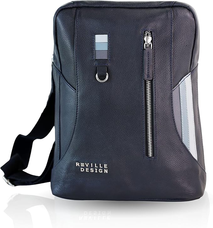 Full Grain Leather Backpack – Water-Resistant, Padded Laptop Compartment, Adjustable Straps, 16L Capacity, Slim Design, Leather Backpack for Men and Women - Anthracite Black