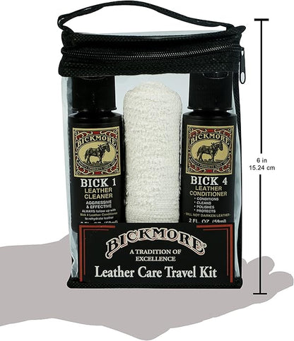 Bickmore Leather Shoe & Boot Travel Care Kit- Repairs, Polishes and Shines Leather Goods On The Run