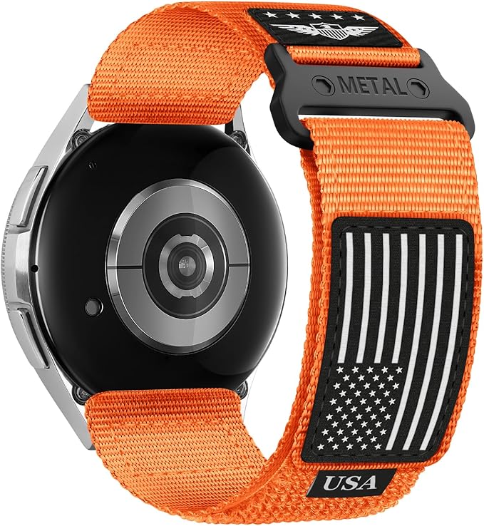 22mm Band Compatible with Samsung Galaxy Watch 3 Band 45mm/Galaxy Watch 46mm/Gear S3 Frontier/Classic for Men,Rugged Fabric Nylon Strap for Garmin Venu 3 2/Vivoactive 4/Forerunner 265/255,S