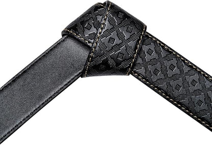 Dubulle Designer Mens Belts, Sliding Automatic Buckle Ratchet Dress Belt TOP Genuine Leather Strap Gifts