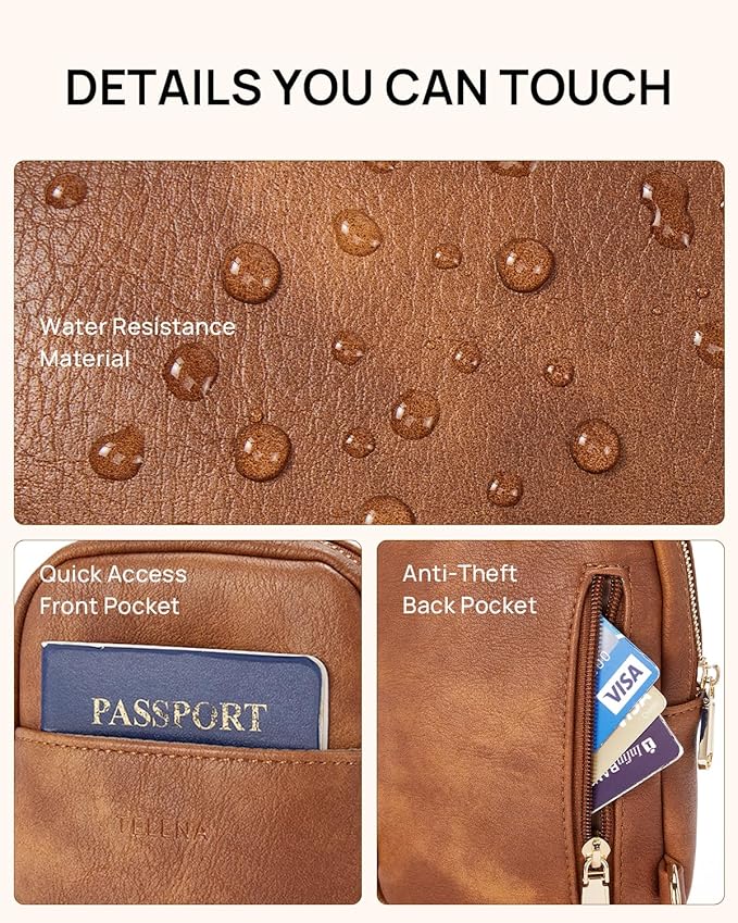 Telena Crossbody Bags for Women Leather Cross Body Sling Bag for Woman Travel