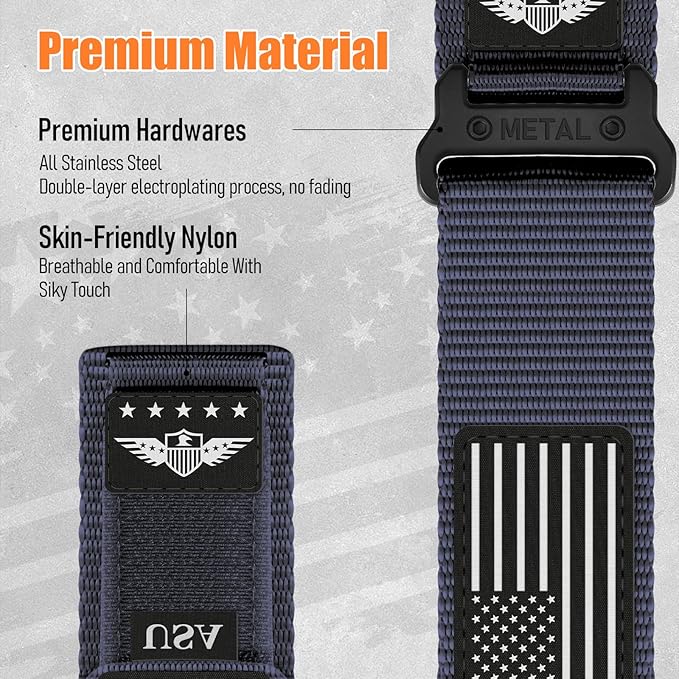 20mm Band Compatible with Samsung Galaxy Watch 7 6 5 4 FE Band 44mm 40mm/Watch 6 4 Classic 47mm 43mm 42mm 46mm/5 Pro 45mm/3 41mm/Active 2 Men,Fabric Nylon Strap for Garmin Vivoactive 5 3/Venu,S