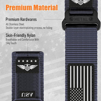 22mm Band Compatible with Samsung Galaxy Watch 3 Band 45mm/Galaxy Watch 46mm/Gear S3 Frontier/Classic for Men,Rugged Fabric Nylon Strap for Garmin Venu 3 2/Vivoactive 4/Forerunner 265/255,S
