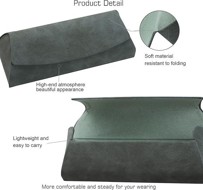 VisionGlobal Hard Shell Eyeglass Case for Eyeglasses and Sunglasses for Men/Women and Kids