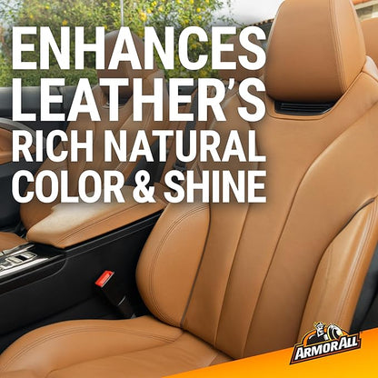 Armor All Interior Cleaner Wipes | For Leather | 20 Count | Pack of 2 | For Vehicles