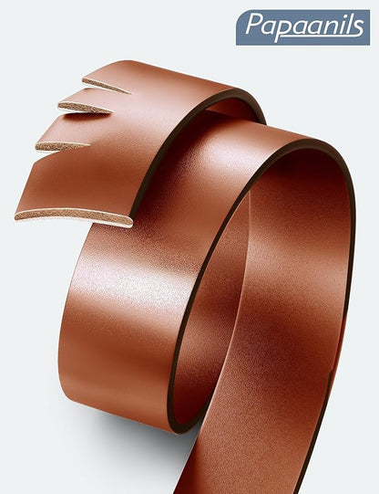 Mens Dress Belt,Genuine Casual Leather Belts for Men 1.5" Width