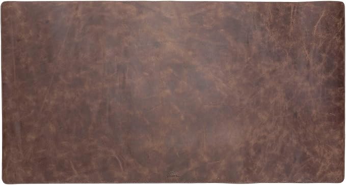 Venito Premium Leather Desk Pad Mat (36 X 19 inch) - Large Desk Mat for Keyboard and Mouse Home Office Accessories (Coffee Brown)