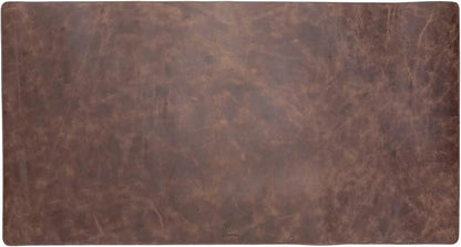 Venito Premium Leather Desk Pad Mat (36 X 19 inch) - Large Desk Mat for Keyboard and Mouse Home Office Accessories (Coffee Brown)