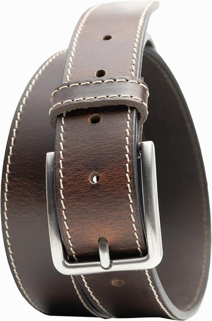 Slick City Belt - Genuine Full Grain Leather with Nickel Free Buckle