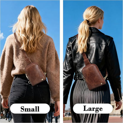 INICAT Small Sling Bag for Women Everyday & Travel Crossbody Bags Lightweight Cross Body Purses Vegan Leather
