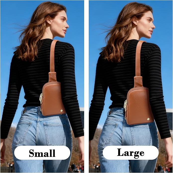 INICAT Small Sling Bag for Women Everyday & Travel Crossbody Bags Lightweight Cross Body Purses Vegan Leather