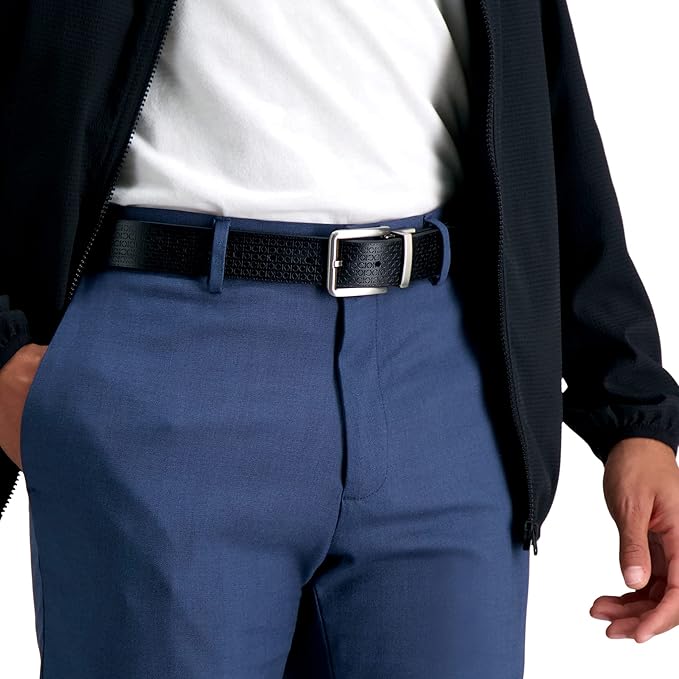 Calvin Klein Men’s Reversible Leather Belt - 2‑in‑1 Versatile Modern Style