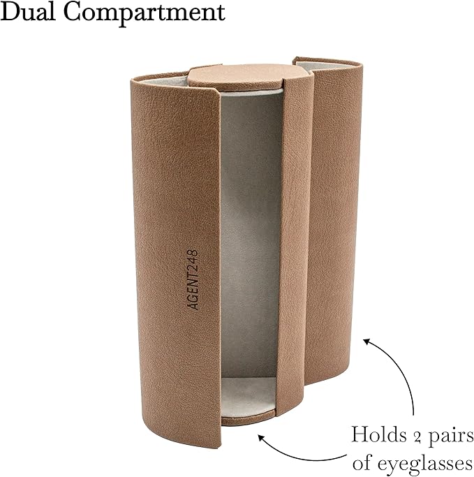 Eyeglass and Sunglass 2-Compartment Travel Case