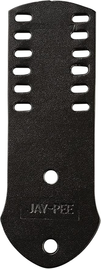 Jay-Pee Police Citation Bar and Badge Holder Six Bars Genuine Leather Black