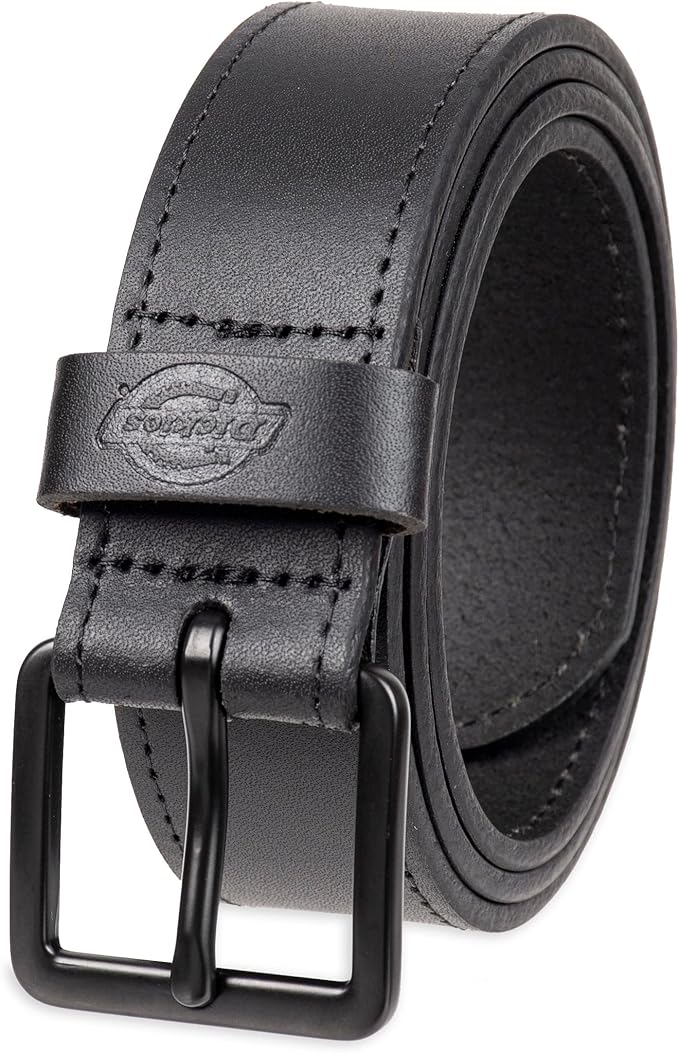 Dickies mens Genuine Leather Belt – Durable Casual Style, Regular & Big and Tall Sizes