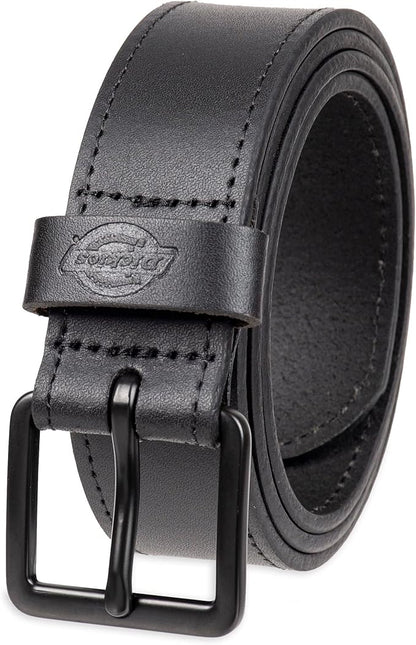 Dickies mens Genuine Leather Belt – Durable Casual Style, Regular & Big and Tall Sizes