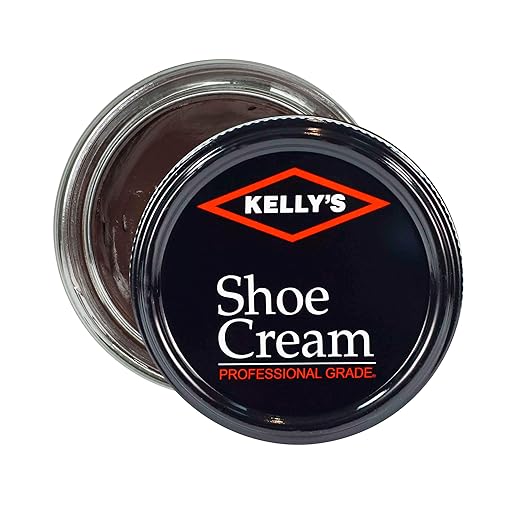 Kelly's Dark Brown Shoe Polish 1.5 oz - Professional Leather Shoe Cream
